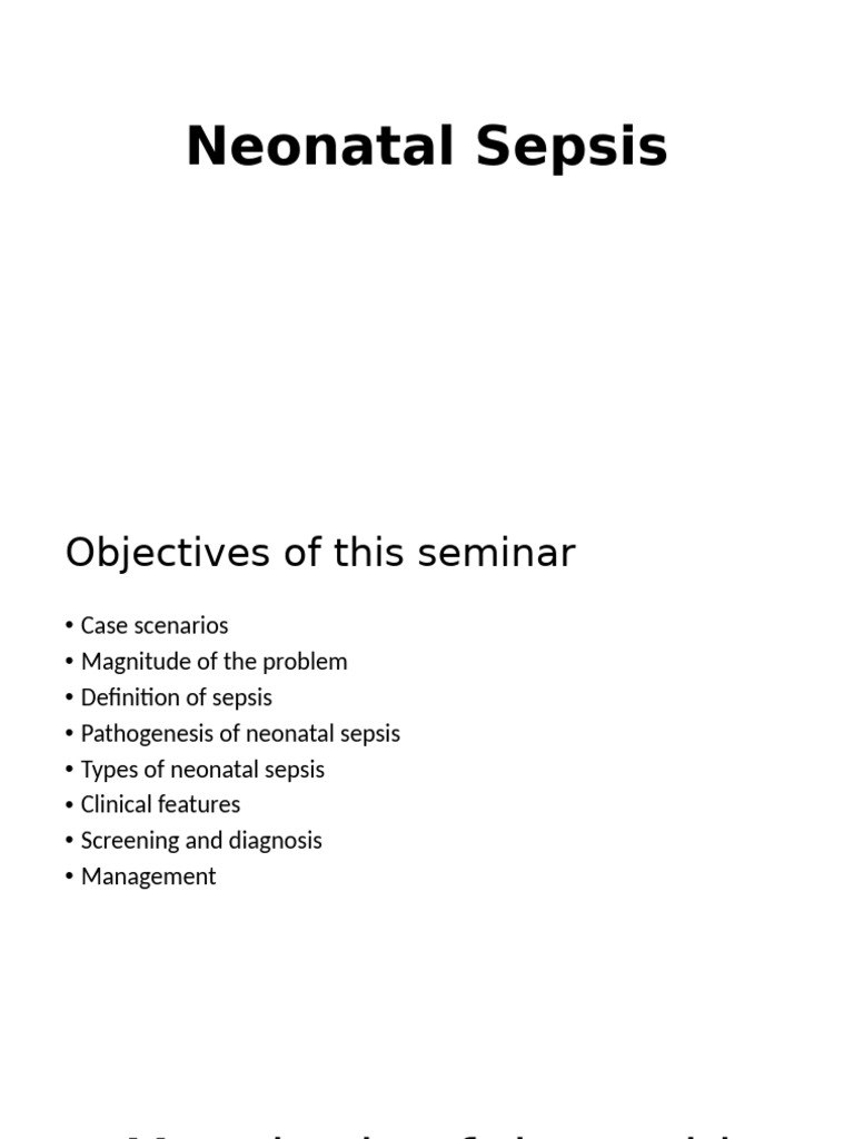 Neonatal Sepsis | PDF | Preterm Birth | Sepsis