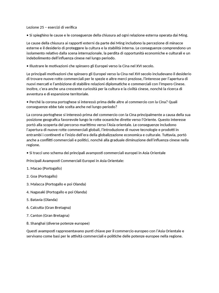 Lezione 25 - Esercizi Di Verifica | PDF