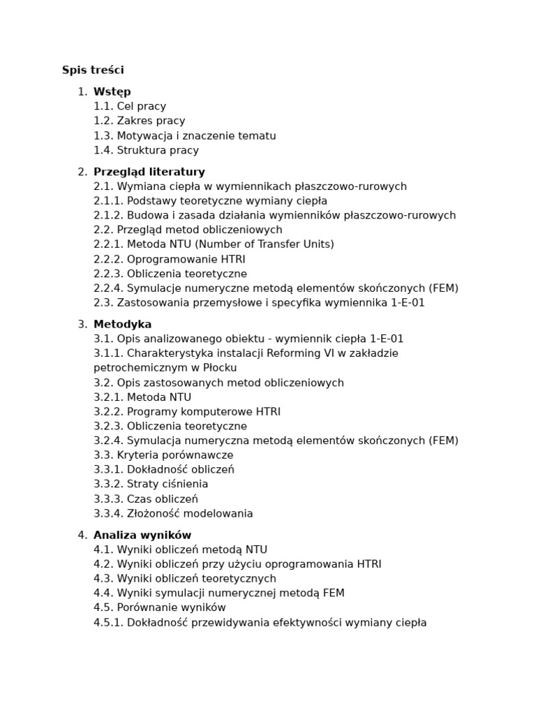Spis Tresci Streszczenie PDF