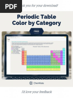 Color Coded Periodic Table Guide Pdf Periodic Table Chemical Elements