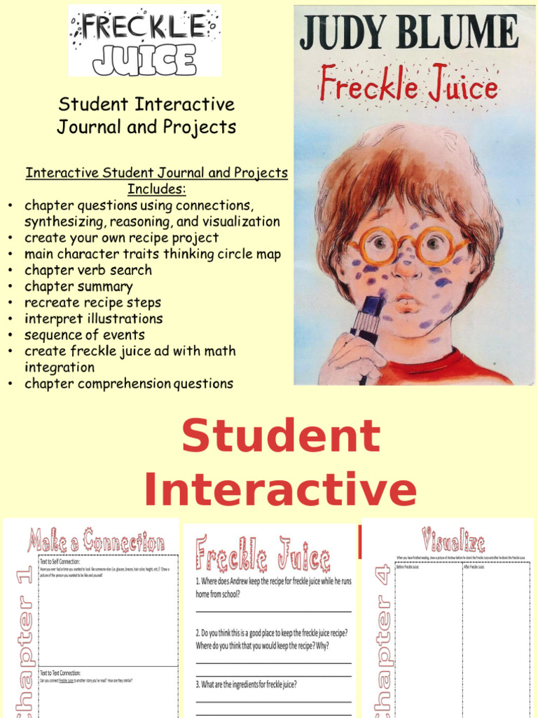 Freckle Juice Interactive Journal | PDF | Home & Garden | Self-Improvement