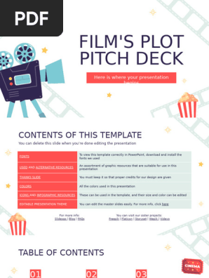 Film's Plot Pitch Deck by Slidesgo