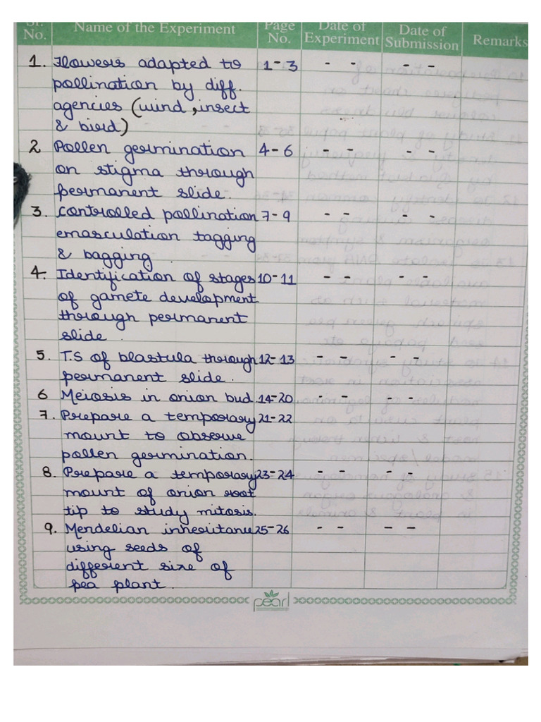 Bio Practical | PDF