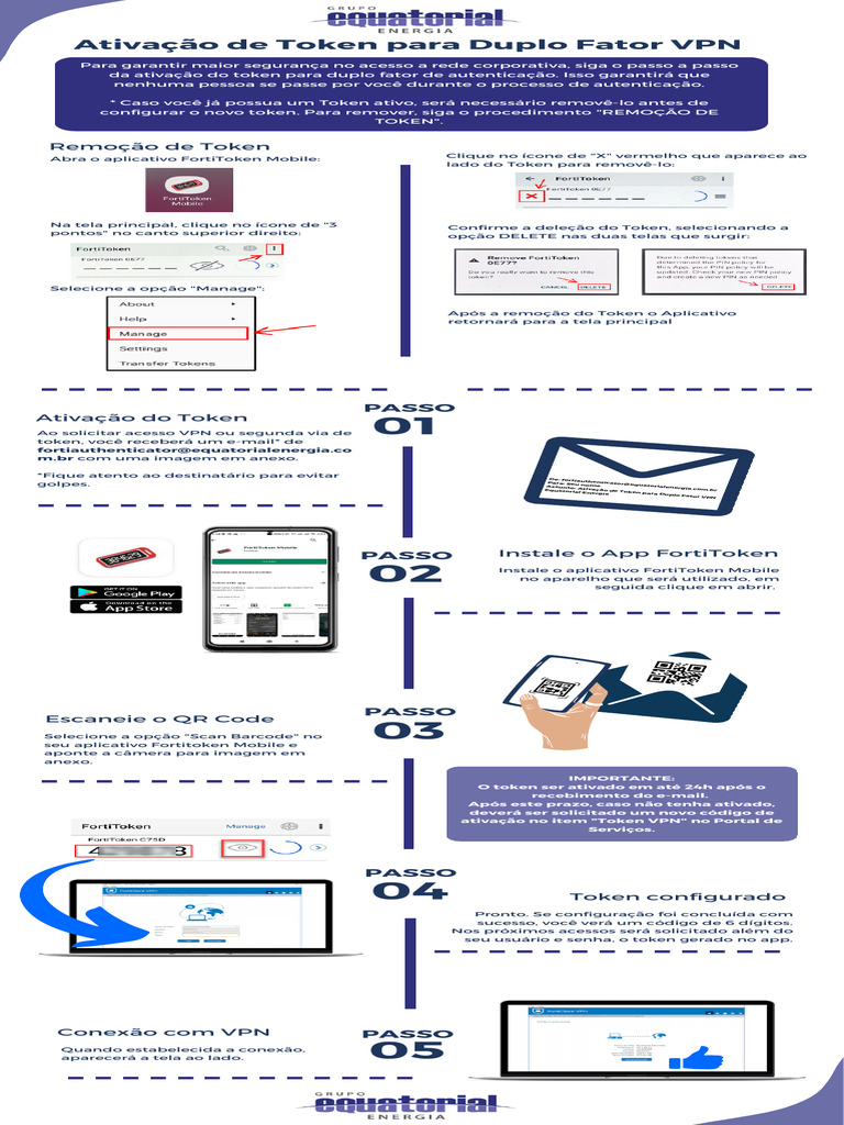 Ativação de Token VPN: Passo a Passo | PDF | Autenticação | Rede ...