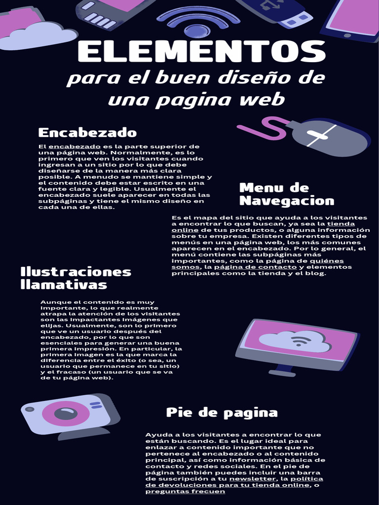 Elementos de Pagina Web | PDF | Red mundial | Internet y web