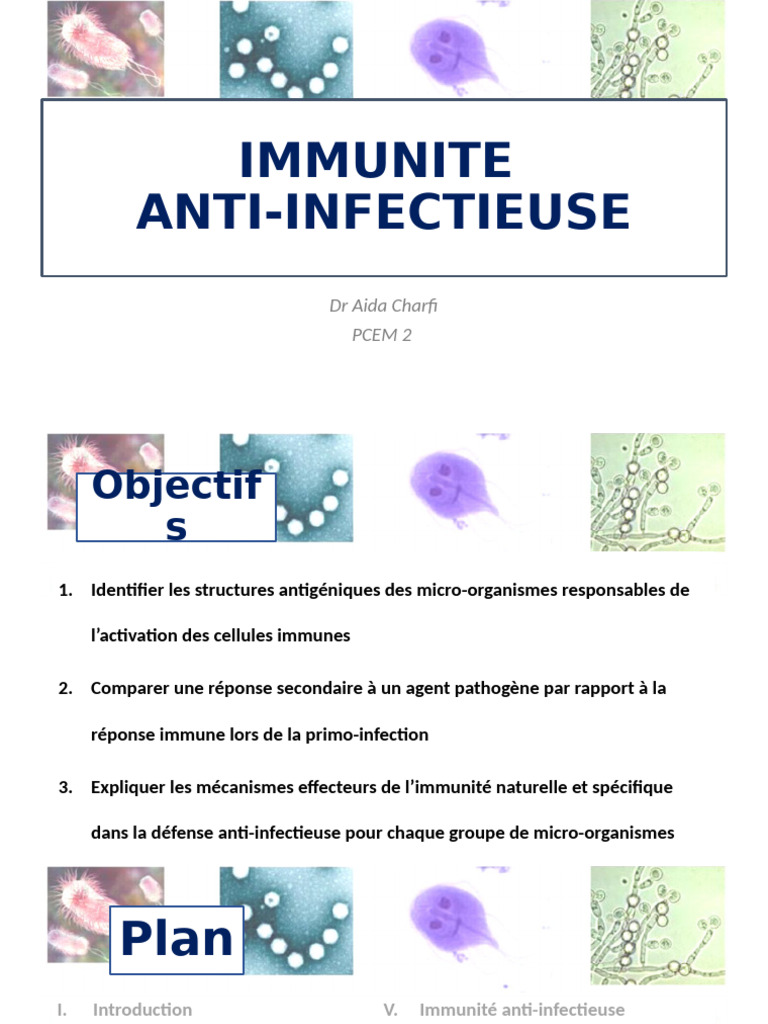 Immunité anti-infectieuse : mécanismes clés | PDF | Système immunitaire ...