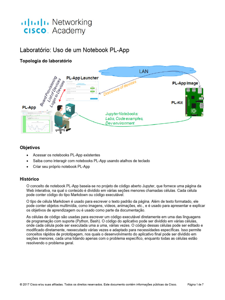 Introdução ao Notebook PL-App | PDF | Notebook | Raspberry Pi