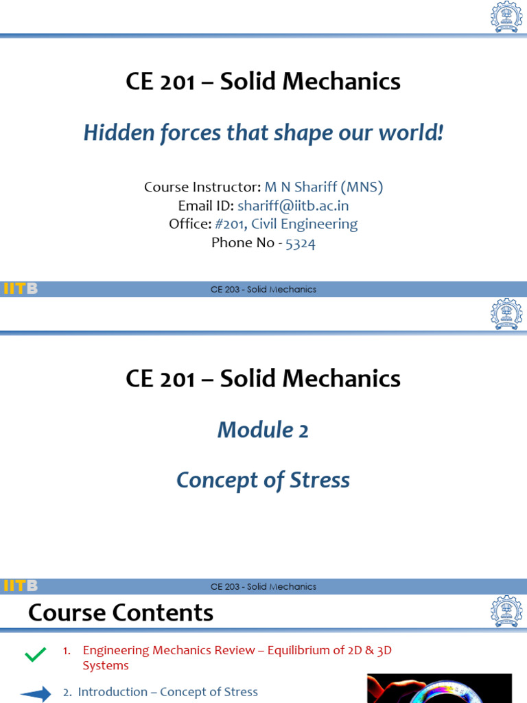 SM - Concept of Stress-Part3 | PDF | Stress (Mechanics) | Young's Modulus