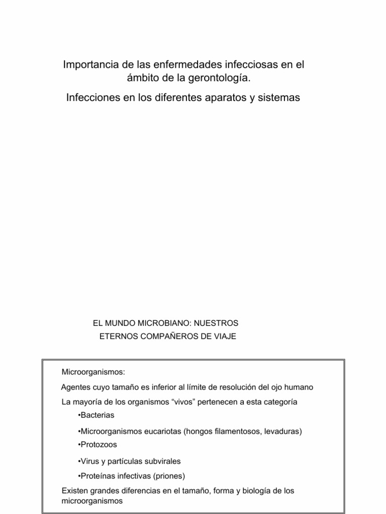 1A InfeccionesResumen24 | PDF | Infección | Microorganismo