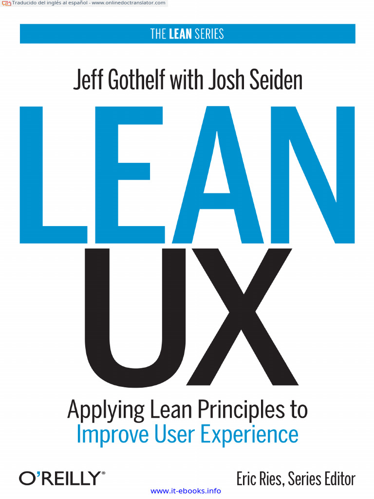 Lean UX 2013 (001-050) .En - Es | PDF | Lean Startup | Diseño