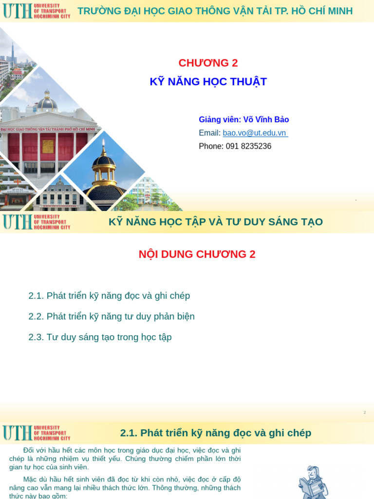 Chuong 2 - K Nang Hoc Tap Va Tu Duy Sang Tao | PDF