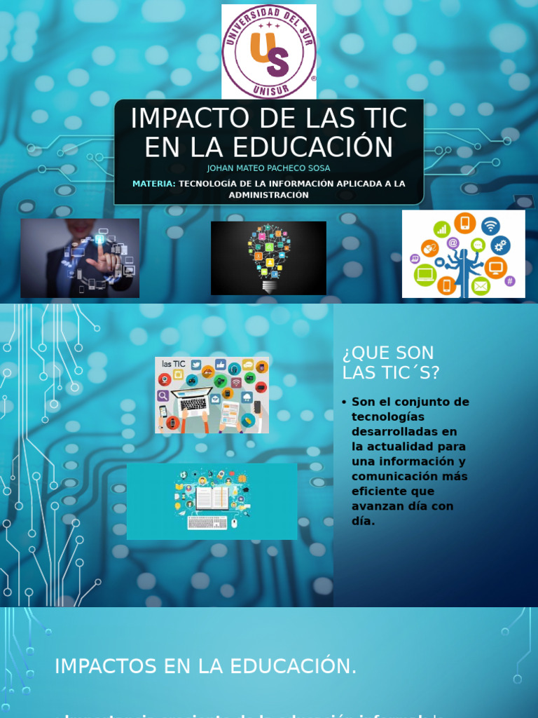 Impacto de Las Tic en La Educación | PDF | Tecnología de información y ...