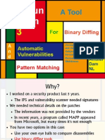 EUSecWest 2010 - DarunGrim - A Tool For Binary Diffing and Automatic Vulnerabilities Pattern Matching