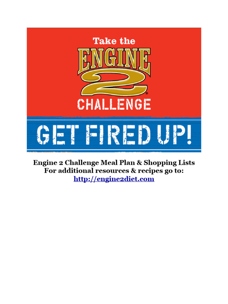 Engine 2 Challenge Meal Plan Guide | PDF | Salad | Vegetables