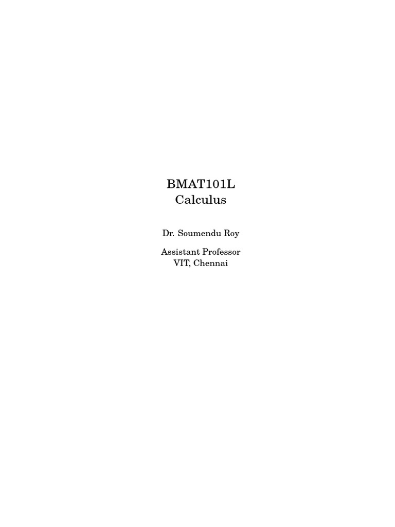 Calculus SR 1 | PDF | Function (Mathematics) | Integral