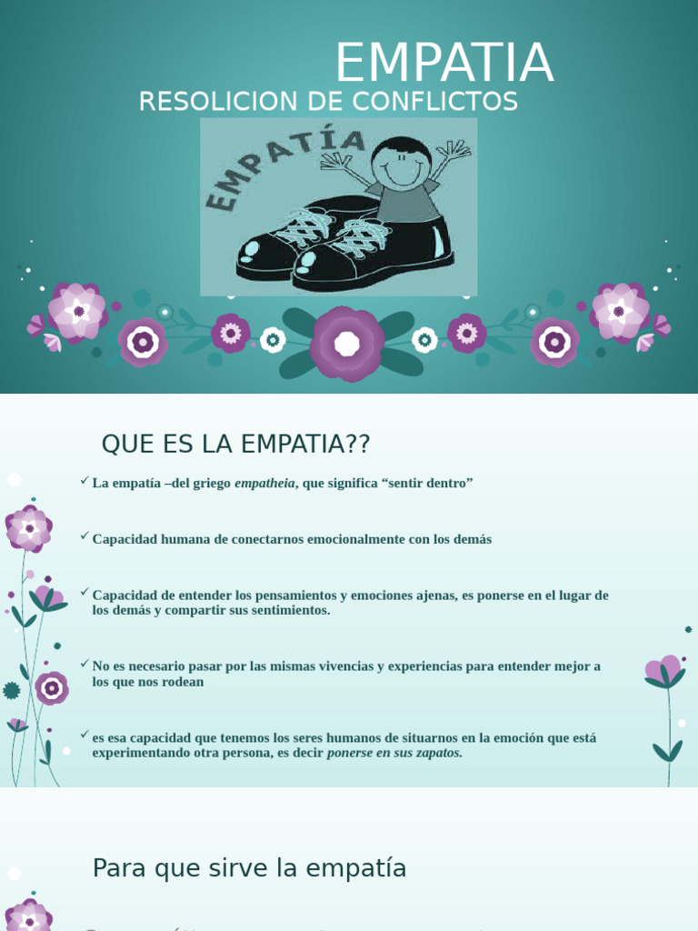 Empatía: Clave en Resolución de Conflictos | PDF | Empatía | Las emociones