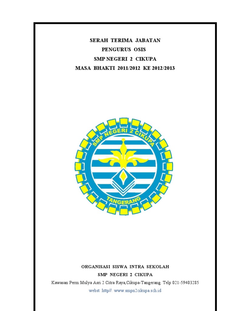 Serah Terima Jabatan Osis 1