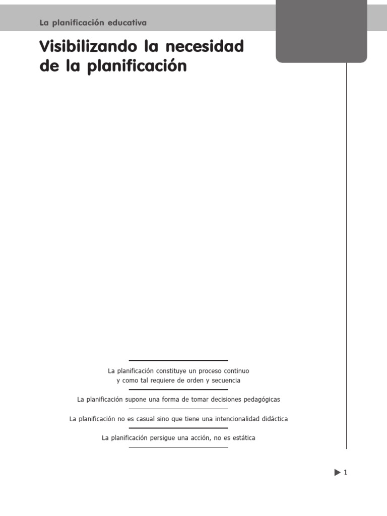 Importancia de la Planificación Educativa | PDF | Plan de estudios ...
