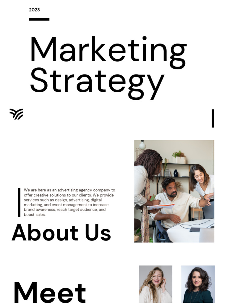 White Minimalist Marketing Strategy Presentation | PDF | Target ...