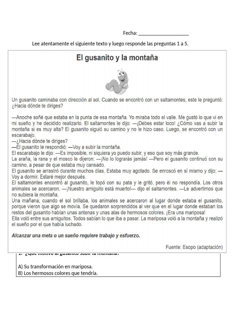 Comprensión Lectora 3° - 1 | PDF | Artes del lenguaje y disciplina ...