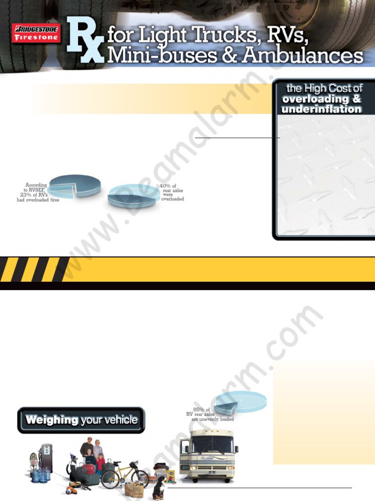 Overloading or Underinflation Tire Brochure | PDF | Tire | Vehicle ...
