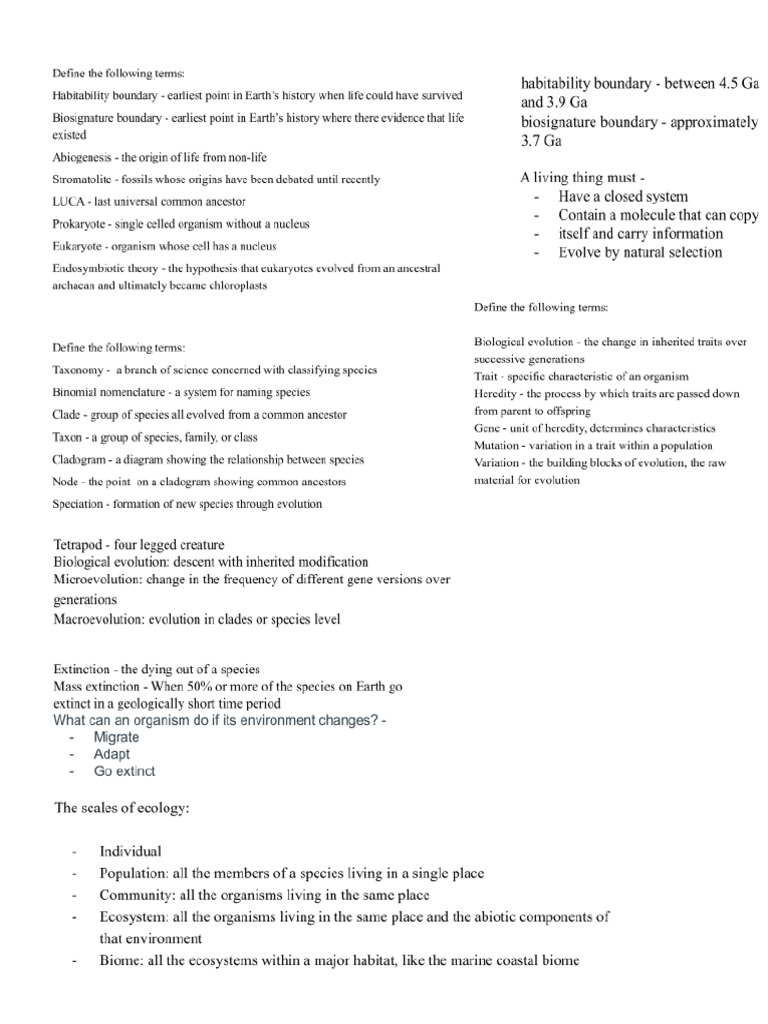 ERTH 103 Study Guide | PDF