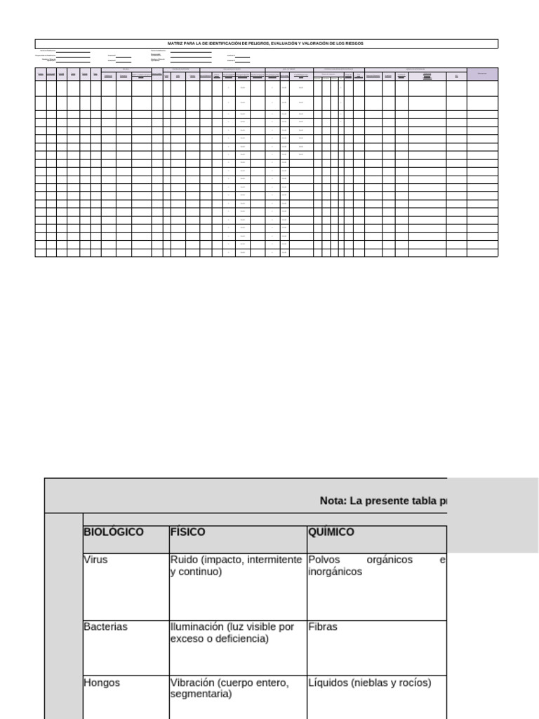 Matriz GTC 45: Identificación de Riesgos | PDF | Radiación | Riesgo