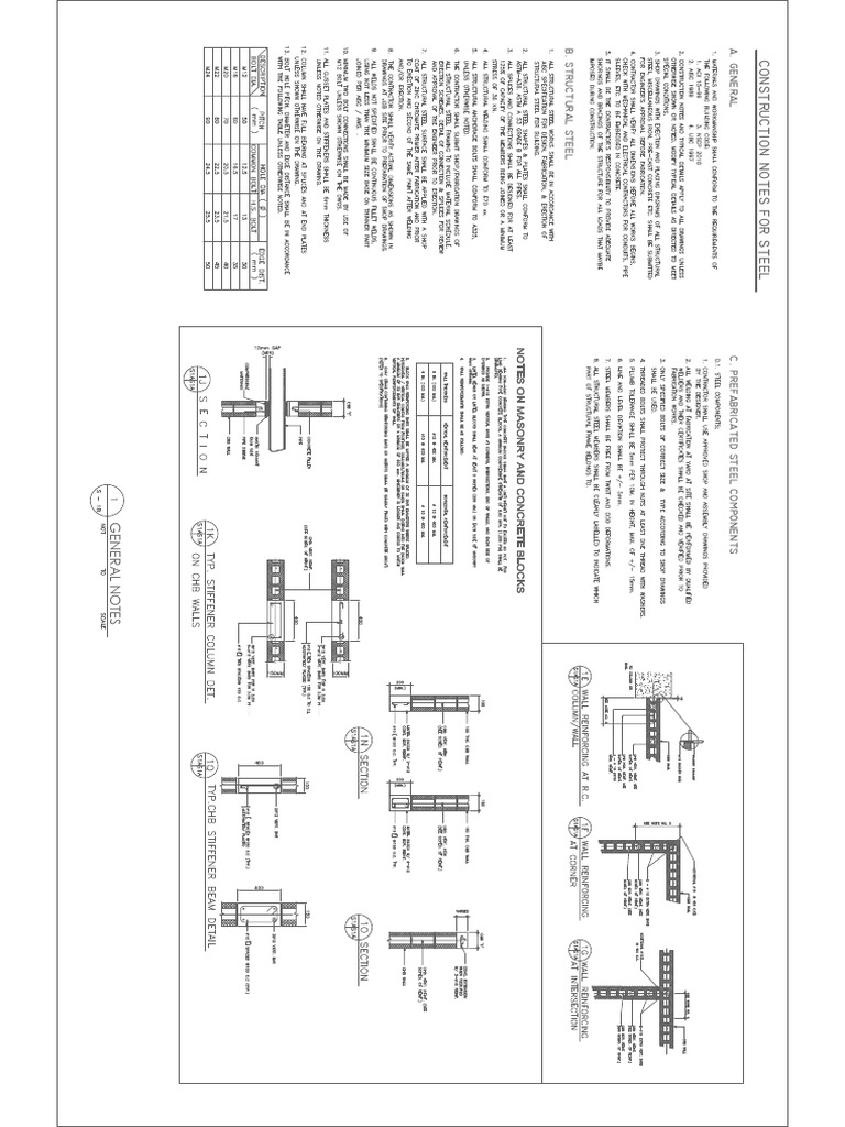 Steel Construction Notes Overview | PDF