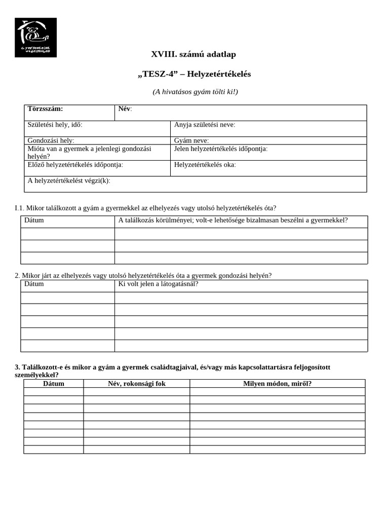 TESZ-4 Új | PDF
