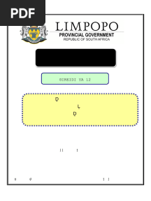 Tshivenda HL P2 Prep 2024 Memo