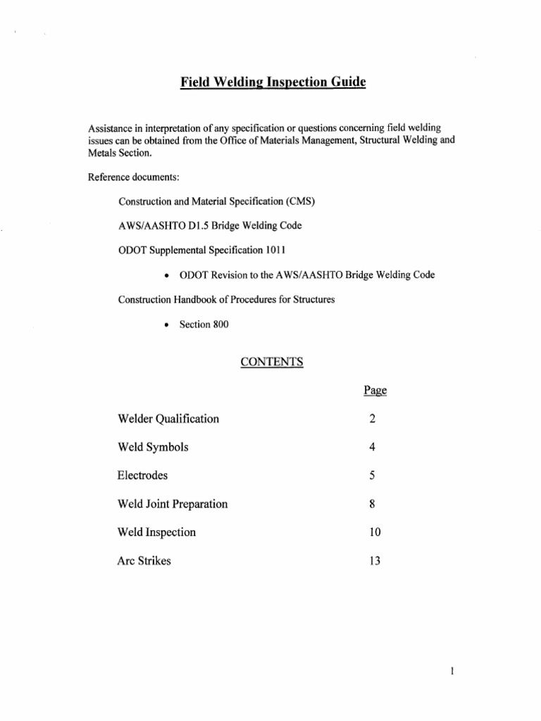 Field Welding Inspection Guide | PDF