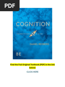 Cognition Exploring The Science of The Mind 8th Edition PDF