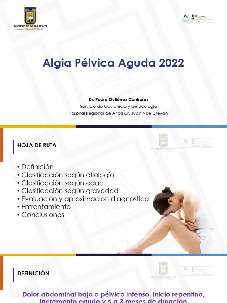 Algia Pélvica Aguda: Diagnóstico y Manejo | PDF | Especialidades ...