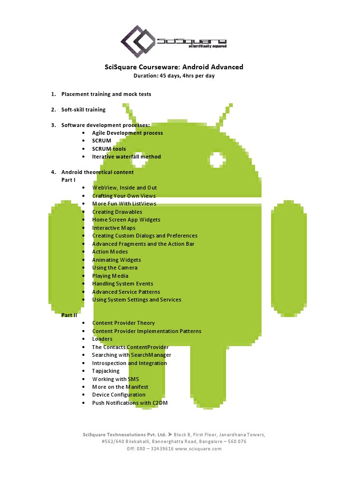 Advanced Android Developer Course | PDF | Computers