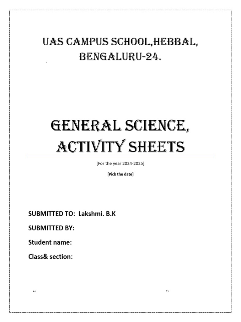 Science Activity 24 | PDF | Reproduction | Chemistry