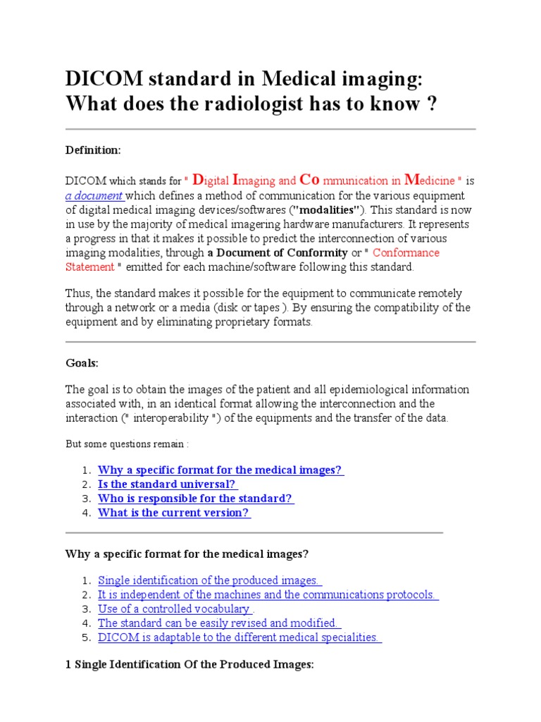 Standard in Medical Imaging Medical Imaging Computing Free 30day Trial Scribd