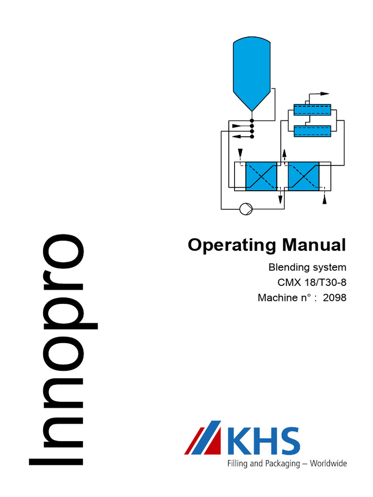 Blending System - Operating Manual | PDF | Safety | Lubricant