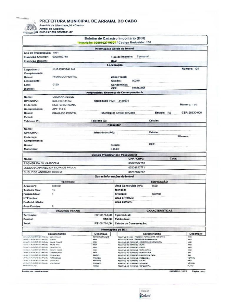 Novo Espelho Iptu Lt 125 Pdf