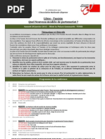 Programme Conférence Tunisie - Libye  Quel nouveau modele de partenariat F