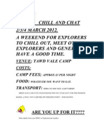 Chill and Chat Flyer