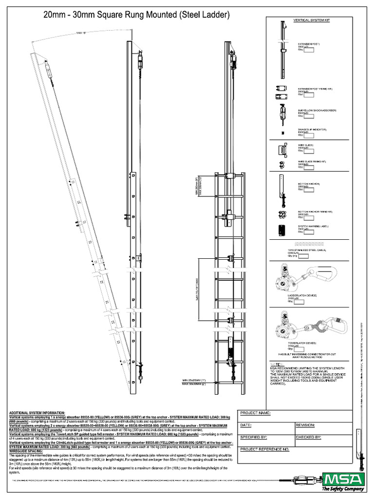 System-6 Square Rung Mounted 20-30mm Complete With Extension Post | PDF