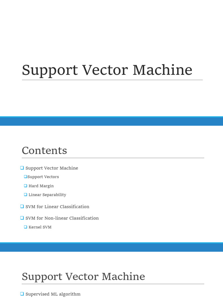 Support Vector Machine | PDF | Support Vector Machine | Applied Mathematics