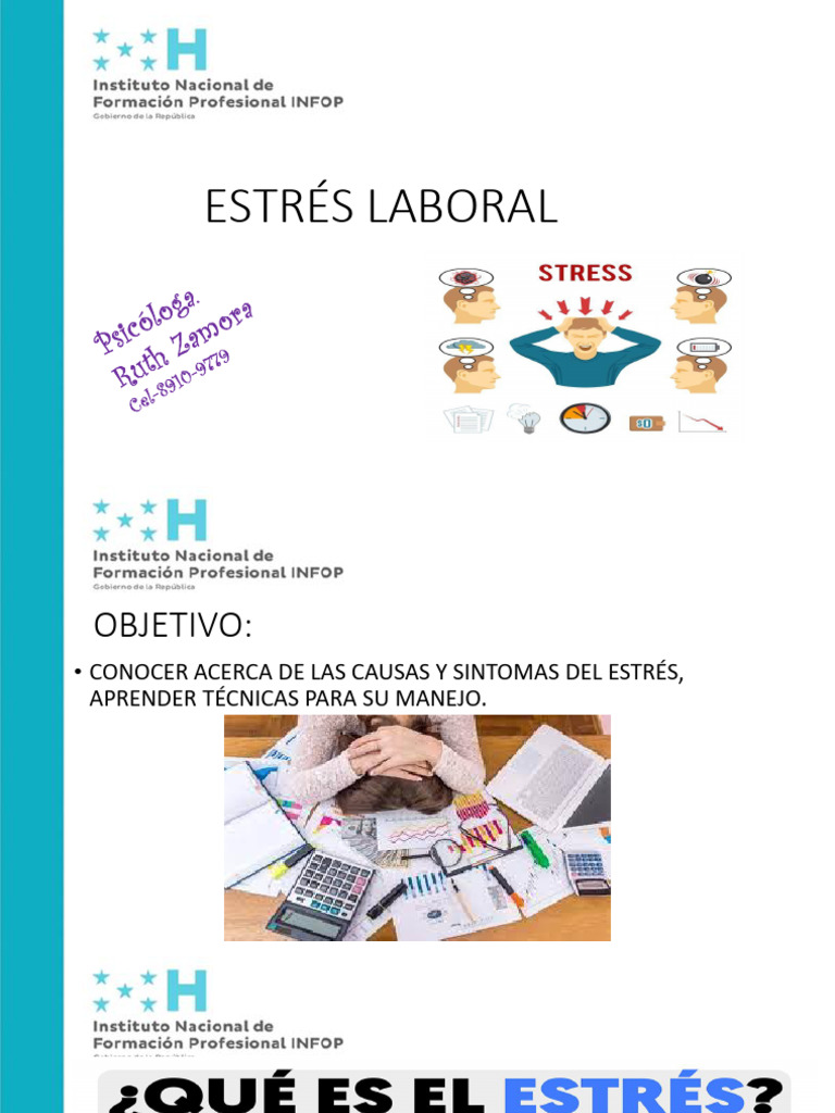 Causas y Manejo del Estrés Laboral | PDF | Crecimiento personal y ...