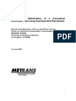 Design and Optimization of A Conceptual Automated Yard Using Overhead Grid Rail System