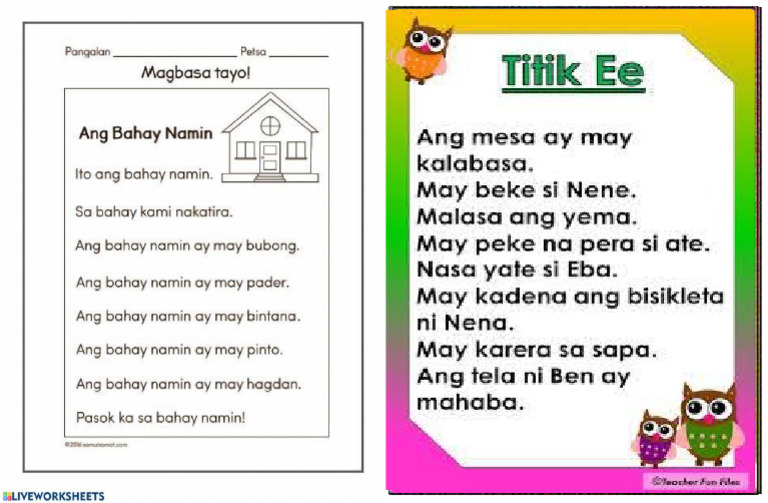 Tagalog Comprehension Booklet | PDF