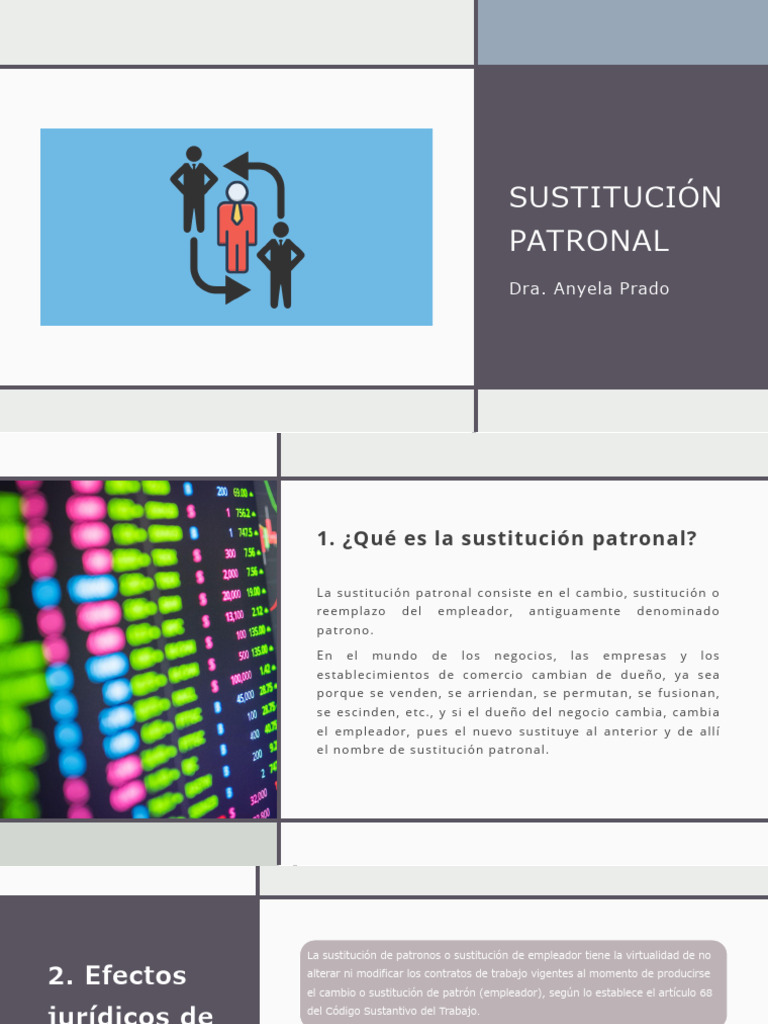 Guía sobre Sustitución Patronal | PDF | Business | Negocios económicos