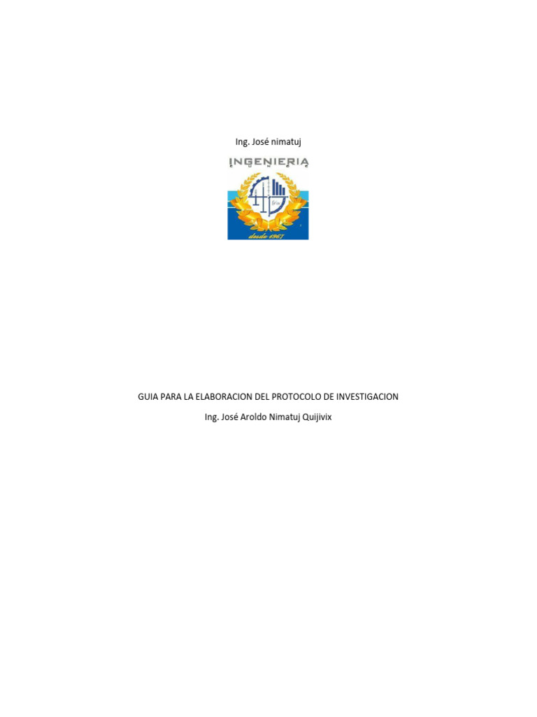 Guia para La Elaboracion Del Protocolo de Investigacion | PDF ...