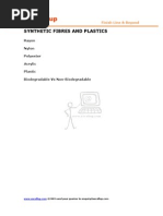 8 Science Synthetic Fibres