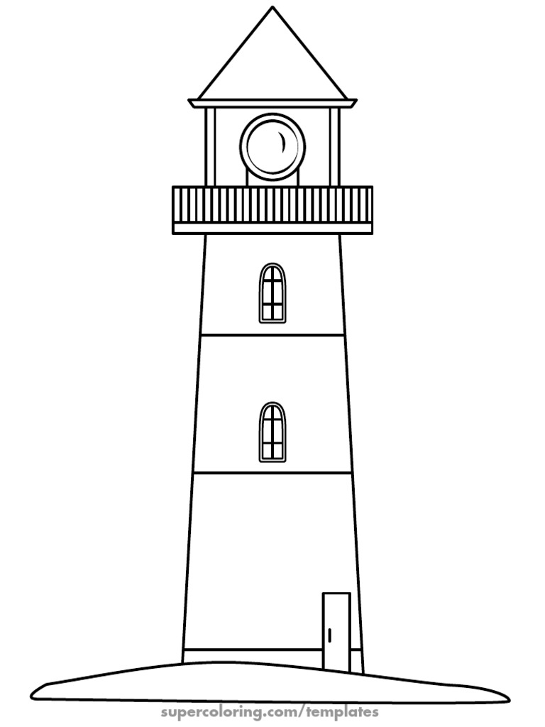 Lighthouse Outline Paper Crafts | PDF