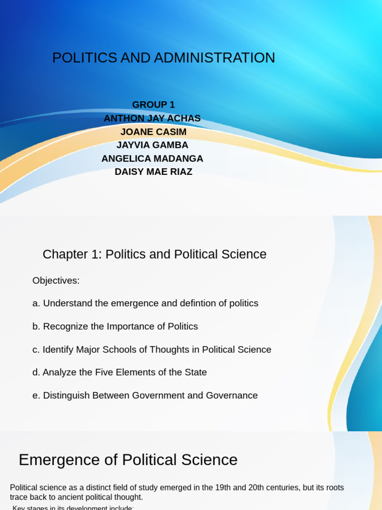 Understanding Politics and Political Science | PDF | Political ...